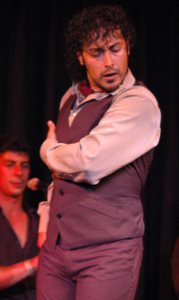 Rafael Peral al baile en Teatro Flamenco Madrid